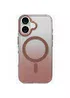 Чехол TPU+PC Shadow with MagSafe для Apple iPhone 16 (6.1") Rose Gold