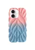 TPU чехол Leaf для Apple iPhone 16 (6.1") Pink / Blue