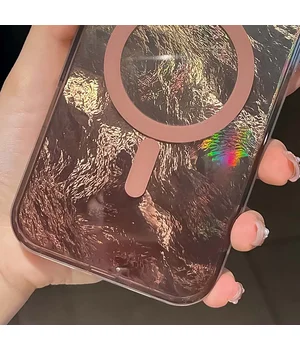 Чохол TPU Shiny Mountain (MagFit) для Apple iPhone 16 (6.1") Chocolate