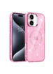 Чехол TPU Eclipse Sparkle (MagFit) для Apple iPhone 16 (6.1") Pink