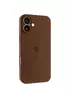 Чехол Silicone Case Full Camera Protective (AA) для Apple iPhone 16 (6.1") Коричневый / Brown