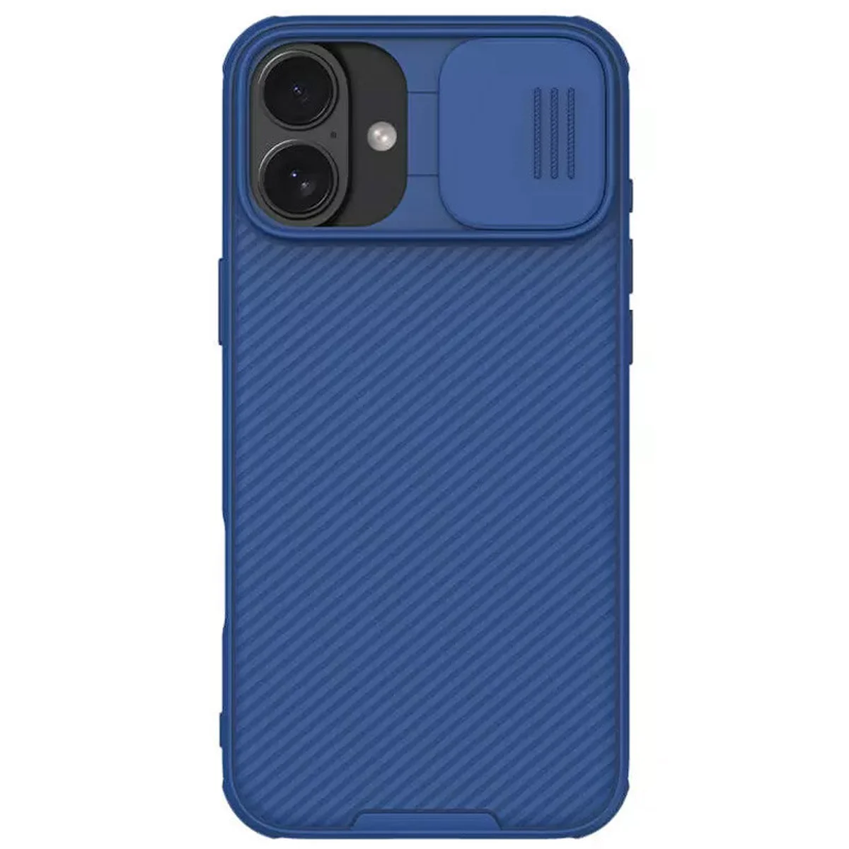 Карбонова накладка Nillkin CamShield Pro Magnetic для Apple iPhone 16 (6.1") Blue