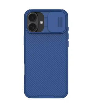 Карбонова накладка Nillkin CamShield Pro Magnetic для Apple iPhone 16 (6.1") Blue