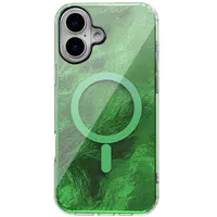 Чохол TPU Shiny Mountain (MagFit) для Apple iPhone 16 (6.1") Green