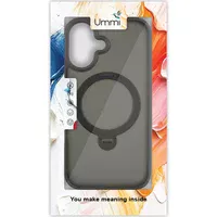 Чехол Ummi Colorful with MagSafe HQ Ring для Apple iPhone 16 (6.1") Black