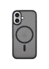TPU+PC чохол Metal Buttons with MagSafe для Apple iPhone 16 (6.1") Чорний