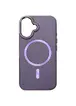 Кожаный чехол SnapCase with MagSafe для Apple iPhone 16 (6.1") Dark Purple
