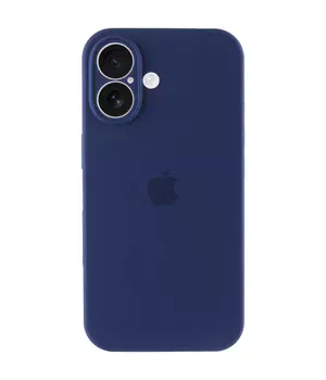 Чохол Silicone Case Full Camera Protective (AA) для Apple iPhone 16 (6.1") Синій / Deep navy