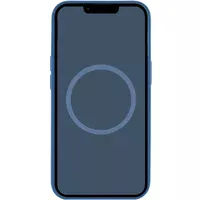 Чохол Silicone case (AAA) with Magsafe and Animation (button) для Apple iPhone 16 (6.1") Denim