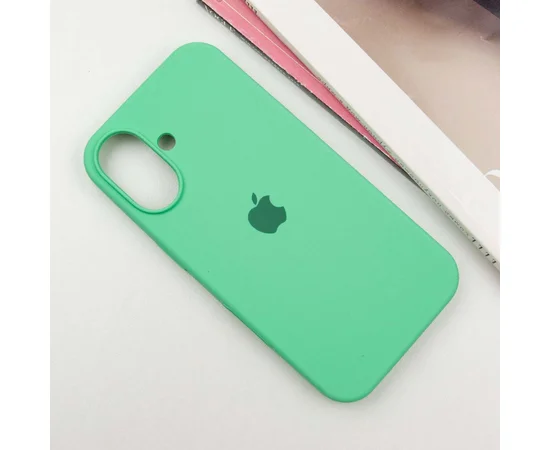 Чехол Silicone Case Full Protective (AA) для Apple iPhone 16 (6.1") Зеленый / Spearmint