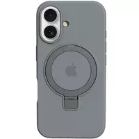 Чохол Silicone Case Full Protective with Ring для Apple iPhone 16 (6.1") Grey