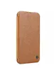 Кожаный чехол-книжка Nillkin Qin Prop для Apple iPhone 16 (6.1") Brown