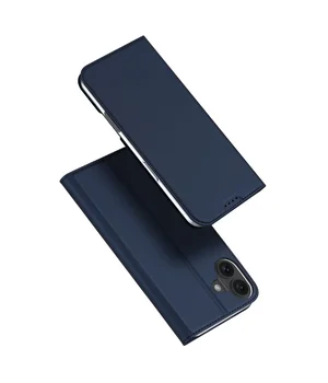 Чехол-книжка Dux Ducis с карманом для визиток для Apple iPhone 16 (6.1") Синий