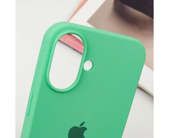 Чехол Silicone Case Full Protective (AA) для Apple iPhone 16 (6.1") Зеленый / Spearmint