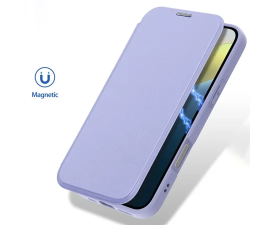 Чохол-книжка Dux Ducis Skin X Pro with MagSafe Apple iPhone 16 (6.1") Purple