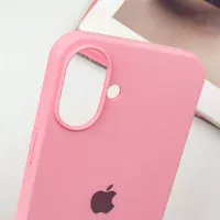 Чехол Silicone Case Full Protective (AA) для Apple iPhone 16 (6.1") Розовый / Light pink