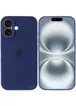 Чехол Silicone Case Full Camera Protective (AA) для Apple iPhone 16 (6.1") Синий / Deep navy