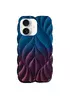 TPU чехол Leaf для Apple iPhone 16 (6.1") Navy Blue / Plum