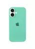 Чохол Silicone Case Full Protective (AA) для Apple iPhone 16 (6.1") Бірюзовий / Marine Green