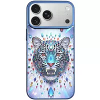 Чехол TPU+PC Crystal Hunt with MagSafe для Apple iPhone 16 (6.1") Blue