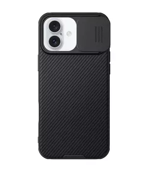 Карбоновая накладка Nillkin CamShield Pro для Apple iPhone 16 (6.1") Black