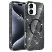 Чехол TPU Eclipse Sparkle (MagFit) для Apple iPhone 16 (6.1") Black