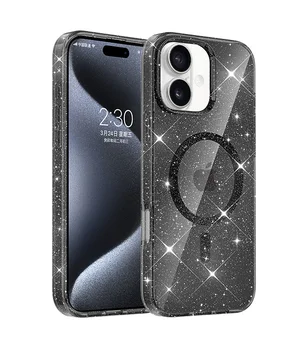 Чохол TPU Eclipse Sparkle (MagFit) для Apple iPhone 16 (6.1") Black