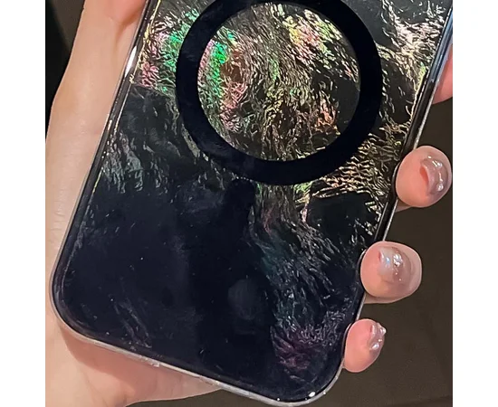 Чохол TPU Shiny Mountain (MagFit) для Apple iPhone 16 (6.1") Black