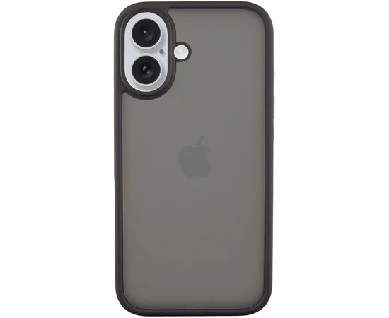 TPU+PC чохол Metal Buttons для Apple iPhone 16 (6.1") Чорний