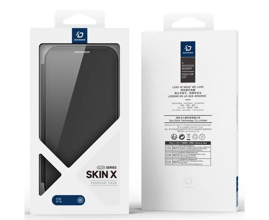 Чохол-книжка Dux Ducis Skin X Pro with MagSafe для Apple iPhone 16 (6.1") Black