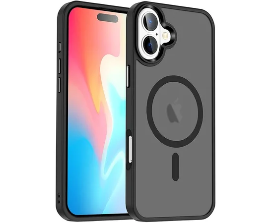 Чехол Ummi Colorful with MagSafe для Apple iPhone 16 (6.1") Черный / Black