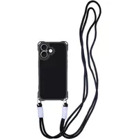 Чохол TPU CrossBody with straps для Apple iPhone 16 (6.1") Black