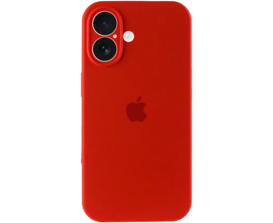 Чохол Silicone Case Full Camera Protective (AA) Apple iPhone 16 (6.1") Червоний / Red