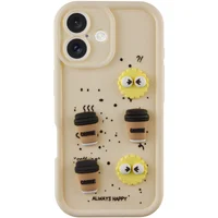 Чехол TPU Toys Case для Apple iPhone 16 (6.1") Sand / Always Happy