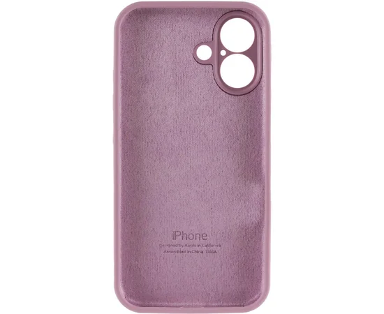 Чохол Silicone Case Full Camera Protective (AA) для Apple iPhone 16 (6.1") Ліловий / Lilac Pride