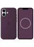 Чохол Silicone case (AAA) full with Magsafe and Animation для Apple iPhone 16 (6.1") Plum