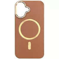 Шкіряний чохол SnapCase with MagSafe для Apple iPhone 16 (6.1") Brown