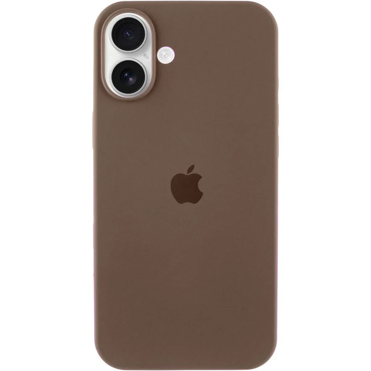 Чехол Silicone Case Full Protective (AA) для Apple iPhone 16 (6.1") Коричневый / Brown