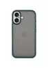 TPU+PC чехол Metal Buttons для Apple iPhone 16 (6.1") Зеленый