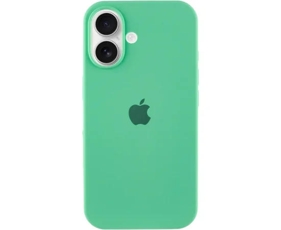 Чехол Silicone Case Full Protective (AA) для Apple iPhone 16 (6.1") Зеленый / Spearmint