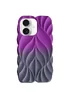TPU чехол Leaf для Apple iPhone 16 (6.1") Violet / Grey