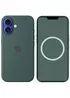 Чехол Silicone case (AAA) with Magsafe and Animation (button) для Apple iPhone 16 (6.1") Lake Green