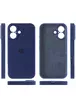 Чехол Silicone Case Full Camera Protective (AA) для Apple iPhone 16 (6.1") Синий / Deep navy
