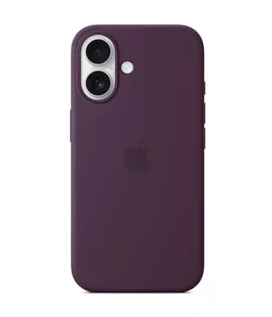 Чохол Silicone case (AAA) full with Magsafe and Animation для Apple iPhone 16 (6.1") Plum