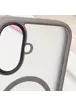 TPU+PC чохол Metal Buttons with MagSafe для Apple iPhone 16 (6.1") Сірий