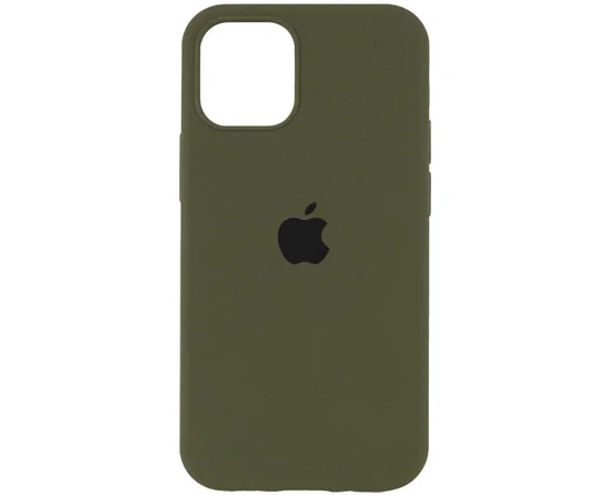 Чохол Silicone Case Full Protective (AA) для Apple iPhone 16 (6.1") Зелений / Dark Olive