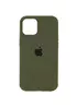 Чехол Silicone Case Full Protective (AA) для Apple iPhone 16 (6.1") Зеленый / Dark Olive