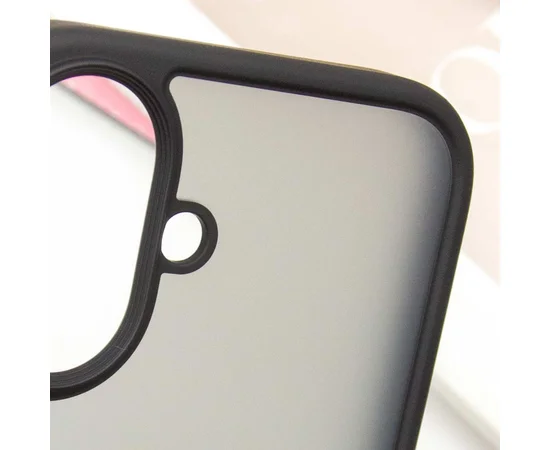 TPU+PC чохол Metal Buttons для Apple iPhone 16 (6.1") Чорний