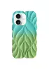 TPU чехол Leaf для Apple iPhone 16 (6.1") Marine Green / Mint