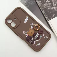 Чехол TPU Toys Case для Apple iPhone 16 (6.1") Brown / Sweet